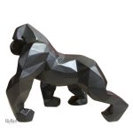 Statue originale de gorille, 12 cm, style origami