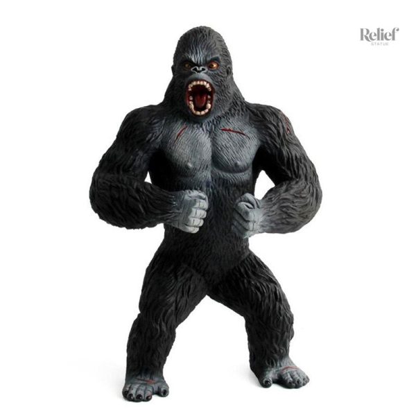 Figurine Gorille décorative en résine, 19 cm, style moderne