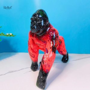 Statue de gorille, objet de décoration, 27 cm