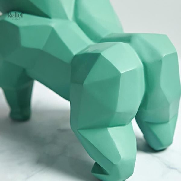 Statue gorille, art contemporain en résine