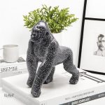 Gorille en résine 26 cm, décoration intérieure élégante