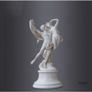 Statue antique de Psyché et Cupidon, art classique
