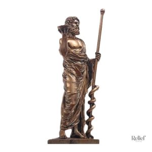 Représentation grecque d'Asclépios, symbole de santé et de bien-être