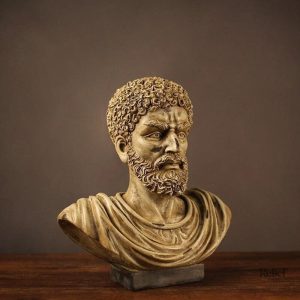 Statue en bronze de Marc-Aurèle, 30 cm, style grec