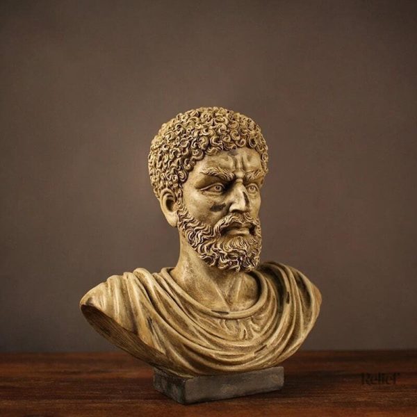 Statue en bronze de Marc-Aurèle, 30 cm, style grec