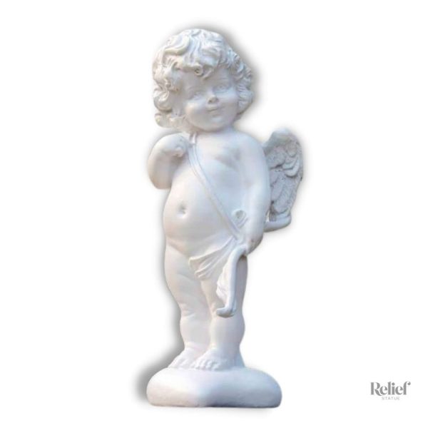 Statue Cupidon en style grec, art classique et élégant