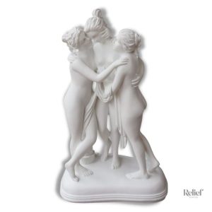 Statue Les Trois Grâces, élégante œuvre de style grec