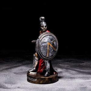Artisanat de la statue de Léonidas, symbole de bravoure