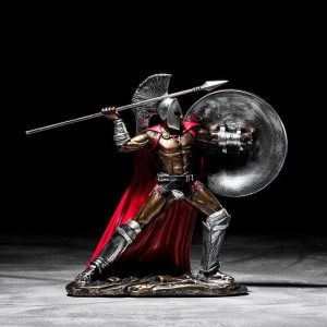 Détail de la statue de Léonidas, hommage à l'héritage spartiate