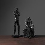 Homme moderne en statue, pièce décorative unique