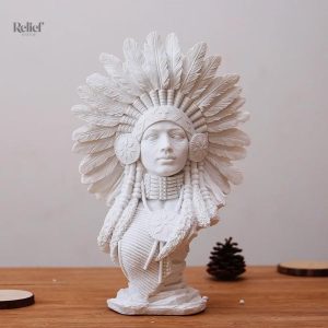 Femme indienne en statue, 30 cm, art et culture