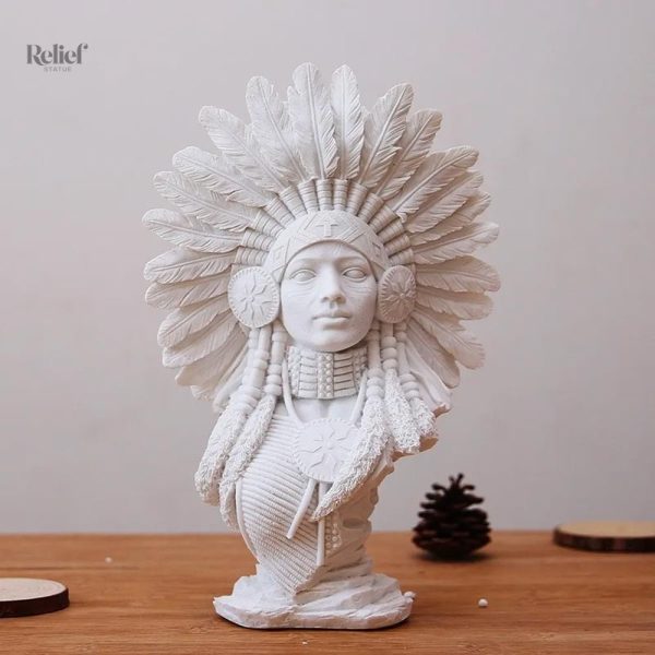 Femme indienne en statue, 30 cm, art et culture