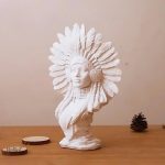 Statue de femme indienne, 30 cm, artisanat traditionnel