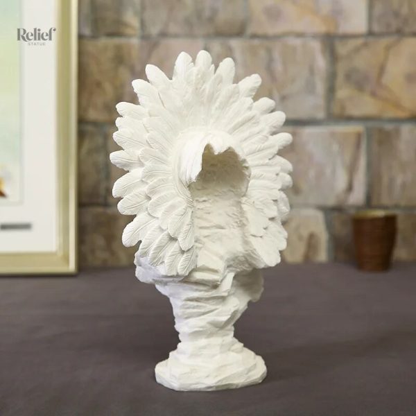 Figure féminine indienne, 30 cm, décoration intérieure