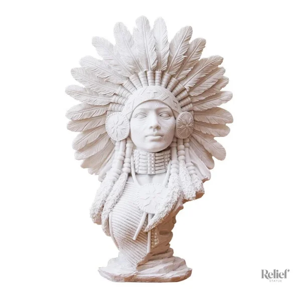 Art indien : statue femme 30 cm, pièce décorative