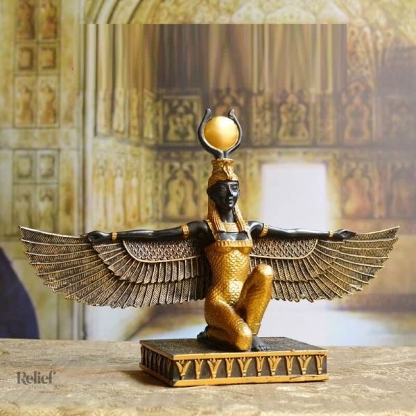 Statue égyptienne d'Isis, artisanat traditionnel