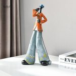 Statue Jazzman, homme en mouvement musical