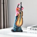 Homme musiciens, statue Jazzman élégante