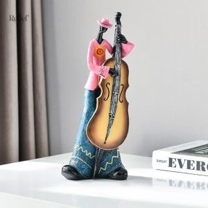 Homme musiciens, statue Jazzman élégante