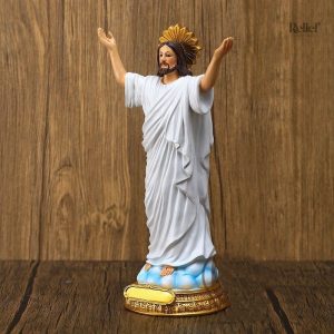 Sculpture design moderne représentant Jésus