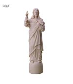 Statue Jésus Christ 22 cm en résine pour décoration spirituelle