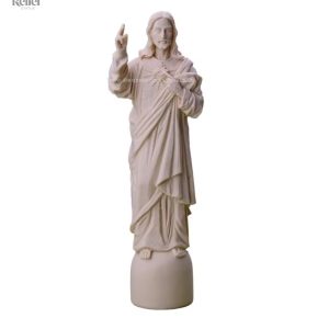Statue Jésus Christ 22 cm en résine pour décoration spirituelle