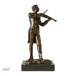 Statue en bronze authentique de Johann Strauss, 21 cm