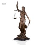 Statue de la Justice Thémis en Bronze 34 cm