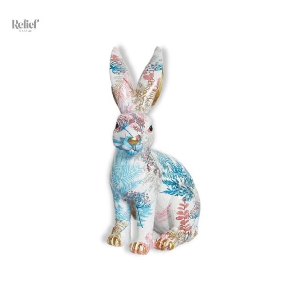 statue-lapin-1 Statue Lapin Pastel décorative pour intérieur