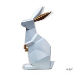 Statue Origami Lapin en décoration moderne