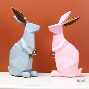 Décoration lapin en origami pour intérieur stylé