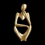 Statue en résine d'un penseur moderne pour l'intérieur