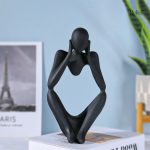 Statue Homme - Le Penseur Moderne en art contemporain - vue 2