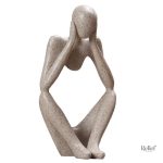 Art moderne représentant un homme en pleine méditation