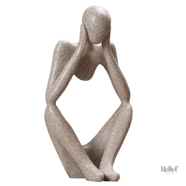 Art moderne représentant un homme en pleine méditation