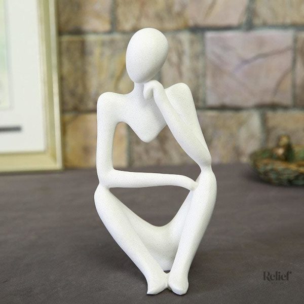 Penseur moderne en décoration intérieure, sculpture unique