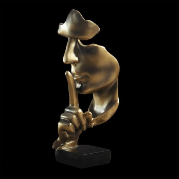 Œuvre d'art : visage d'homme en contemplation silencieuse