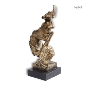 Statue Homme Visage - Le silence est d'or