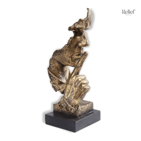 Statue Homme Visage - Le silence est d'or