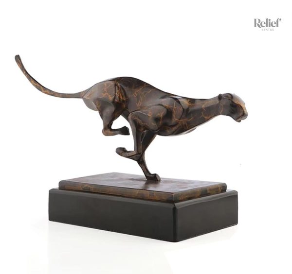 statue-leopard-en-bronze-36-cm-1 Statue Léopard en Bronze 36 cm, sculpture élégante en métal