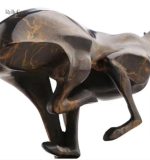 Décoration d'intérieur, statue léopard en bronze véritable