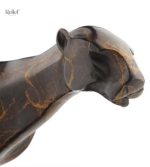 Art animalier, statue de léopard en bronze pour collectionneurs