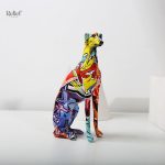 Chien lévrier en statue pour décoration intérieure
