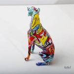 Art décoratif représentant un lévrier