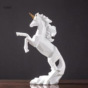 Statue en origami de cheval, design unique et moderne