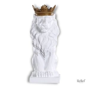 Statue Lion Roi 20 cm décoration intérieure