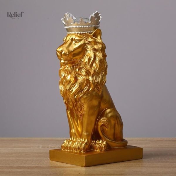 Lion décoratif 20 cm pour un style royal