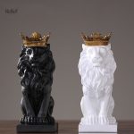 Statue lion majestueuse pour la maison