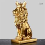 Lion roi, sculpture élégante pour votre espace