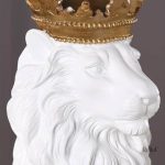 Lion décoratif 20 cm, symbole de force